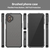 For Samsung Galaxy Xcover 7 Pro Case With Tempered Glass Screen Protector,Slim Translucent Matte Shockproof (Black, Galaxy Xcover 7 Pro)