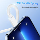 6Ft Iphone Charger Cable Mfi Certified,Long Apple Lightning To Usb Cable 6 Feet, Fast Iphone Charging Cord 6 Foot For Apple Iphone 14 Pro/14/13 Pro Max/13/12 Mini/11/Xs/Xr/8/7/6S/6/5S/Se Ipad