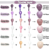 81pcs Purple & Pink Balloon Arch Kit for Baby Shower, Wedding and Boho Party Decor