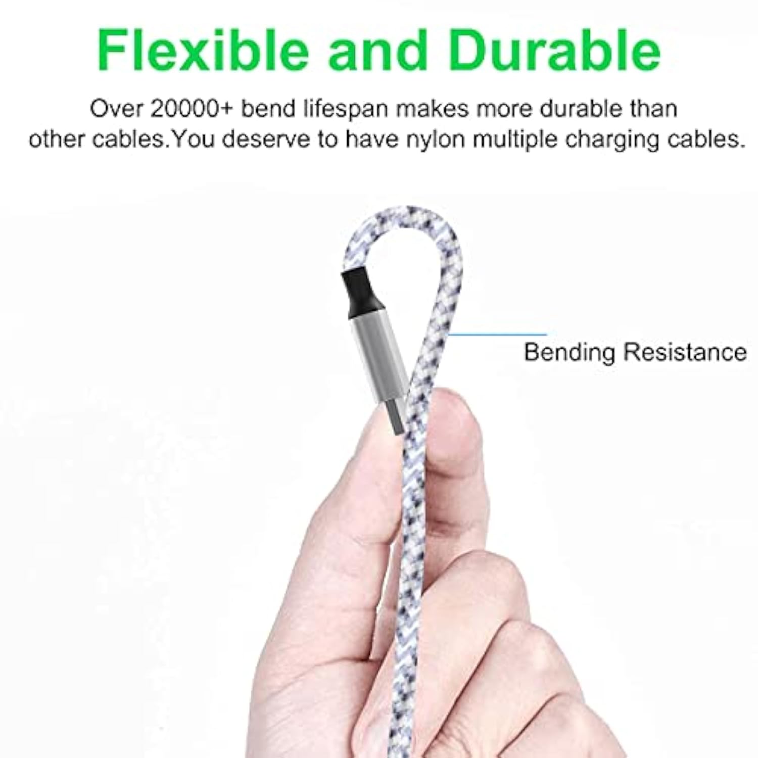 Multi 3 In 1 Usb Long Iphone Charging Cable, 1.8M/5.9Ft Nylon Braided Universal Phone Charger Cord Usb C/Micro Usb/Lightning Connector Adapter For Android/Apple/Samsung/Lg/Pixel/Huawei/Xiaomi(Gray)