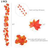 167PCS Fall Balloon Arch Kit with Orange Burgundy Rose Gold Balloons for Thanksgiving