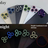 For Iphone 16 Pro / 16 Pro Max Camera Lens Protector Tempered Glass Screen Accessories Lens Cover For Iphone 16 Pro/Pro Max (3Pcs) (Purple-?Nonluminous?)