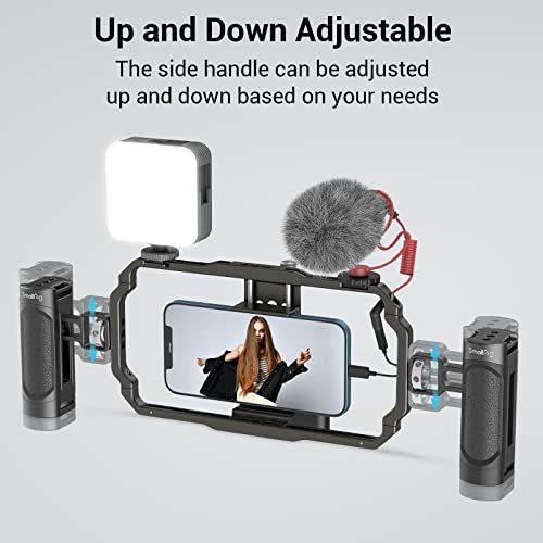 Side Handle for Smartphone Cage Phone Video Rig Lightweight w 1/4 Threads - 2772