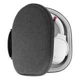 Geekria Shield Headphones Case for Lay Flat Over-Ear Headphones, Replacement Hard Shell Travel Carrying Bag with Cable Storage, Compatible with Steelseries, B&W, Skullcandy Headsets (Grey)