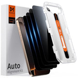 4-Pack Privacy Screen Protector for iPhone 16 Pro Max [6.9"], 10X Protection, Auto Align, Case Friendly