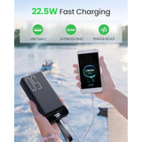 Power Bank Fast Charging 50000Mah - 22.5W Portable Charger Usb C Quick Charge With 4 Outputs & 3 Inputs Led Display Huge Capacity External Battery Pack For Iphone, Samsung, Ipad Etc