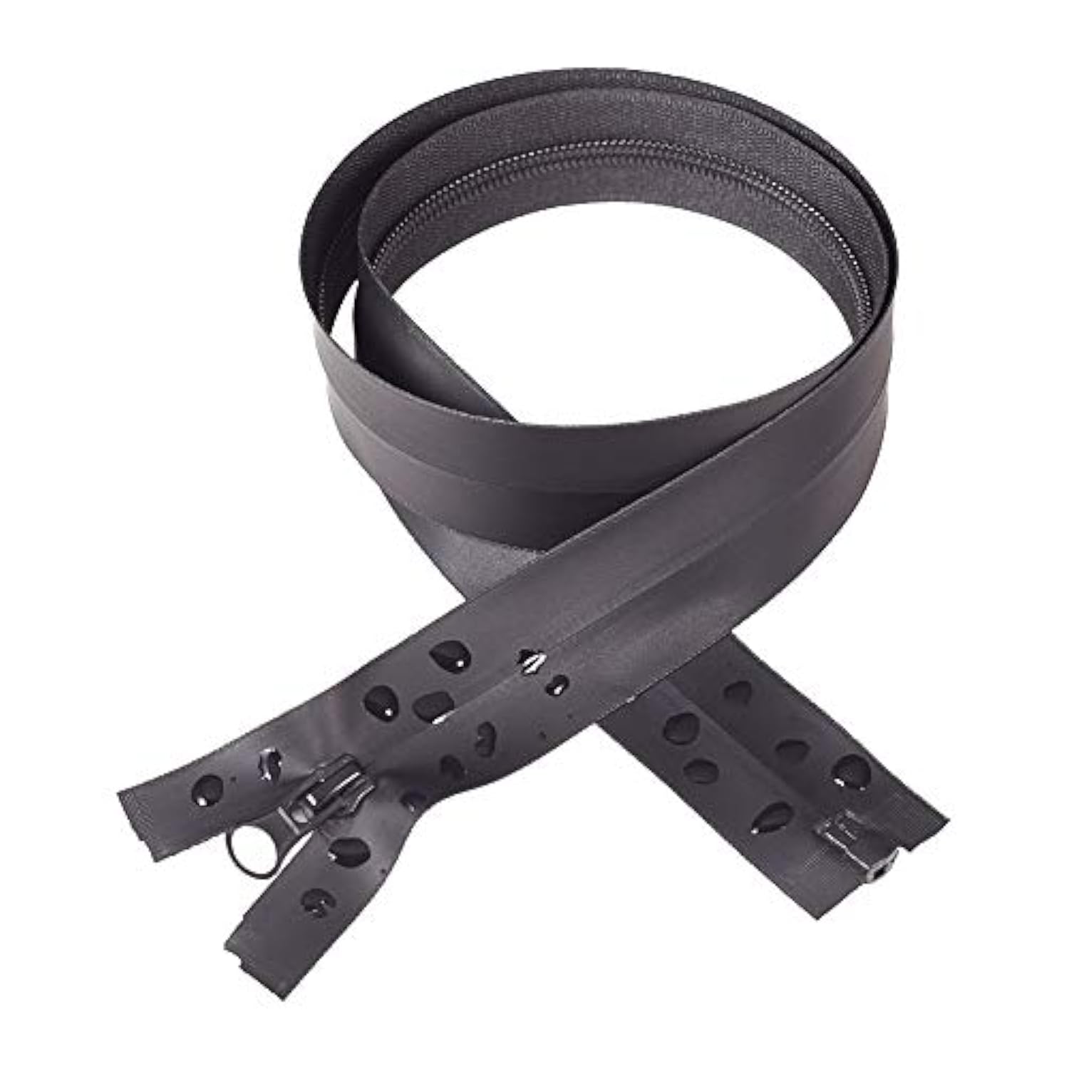 5 Pcs 32 Inch Waterproof Nylon Zippers #5 Black Water Resistant Zipper