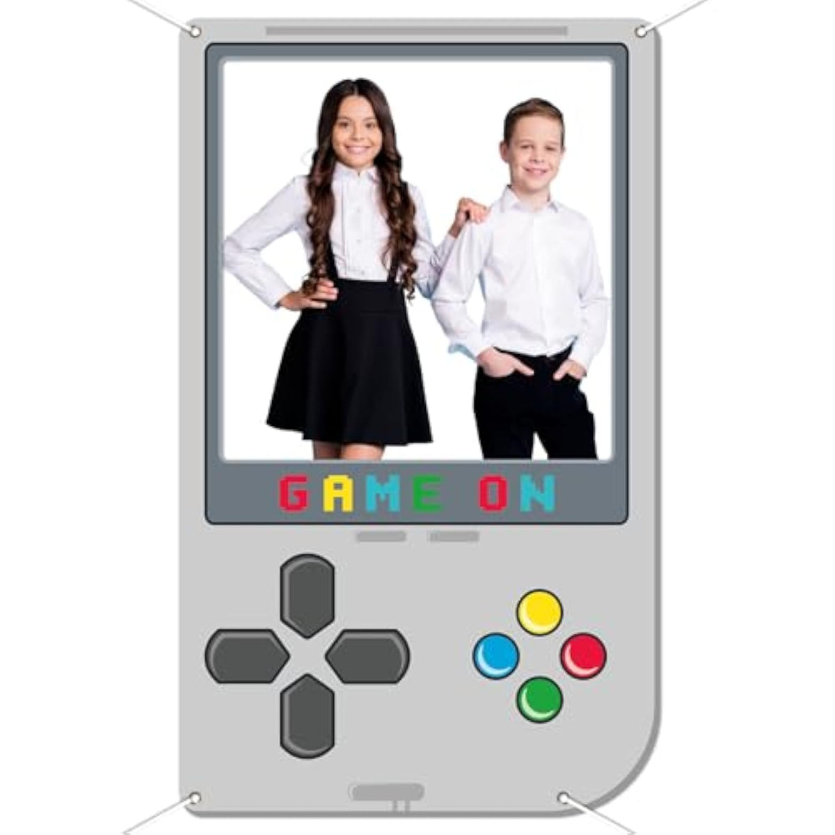Game On Photo Prop Video Game Birthday Party Decorations Gaming Theme Backdrop Banner Handheld Gaming Console Photo Booth Frame Background For Boys Birthday Gamer Favor Supplies 73X44Inch