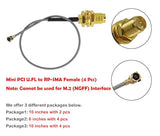 Ufl To Sma Mini Pcie U.Fl To Rp-Sma Female Connector Pigtail Antenna Extension Cable (10 Inch (4 Pcs))