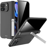 Miimall Slim Case for Google Pixel 9 Pro Fold Case with Privacy Screen Protector, [Anti Spy Private][Invisible Kickstand & Magnetic Hinge Protection]Anti ScratchPhone Case for Pixel 9 Pro Fold, Black