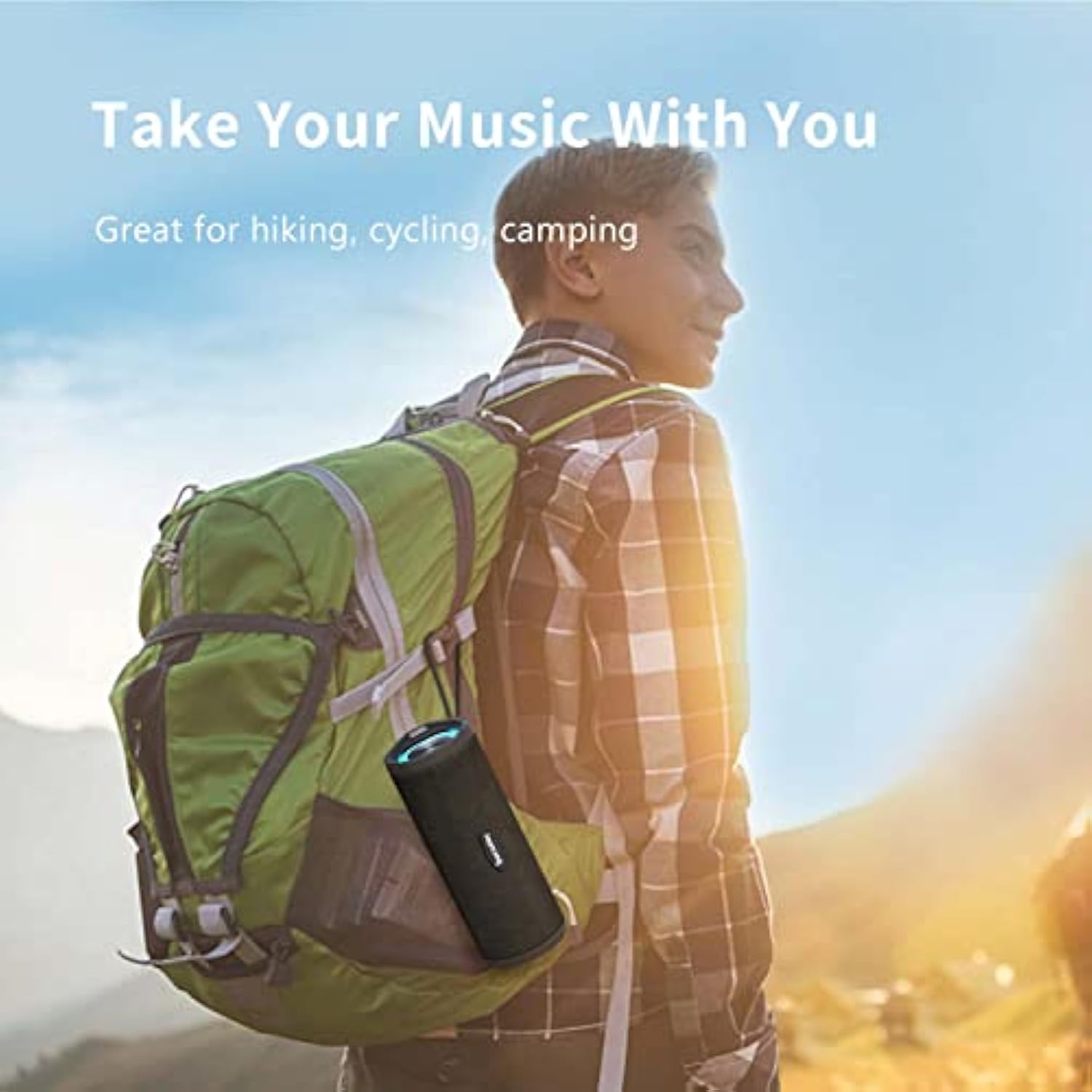 Portable Bluetooth Speaker, Wireless Outdoor Speakers, Ipx7 Waterproof, 40H Playtime, Tf Card, Loud Stereo Sound For Beach, Boat, Pool, Camping, Bike, Shower, Gifts For Men