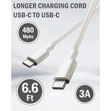 Macbook Air Charger Compatible With M1/M2/M3/M4 Chip Laptops Macbook Air Retina 13-Inth & Macbook 12-Inch Laptops,Iphone 15/16-6.6Ft Usb-C Cable,30W Pd Usb-C Power Adapter