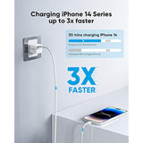 30W Usb-C Power Adapter Gan Iii Usb C Wall Charger, Pd Usbc Fast Charger Block For Iphone 15/15 Pro/15 Pro Max/15 Plus/14/13/12/11, Pixel 7/7 Pro, Ipad Pro/Air, Airpods, Iwatch, Macbook Air