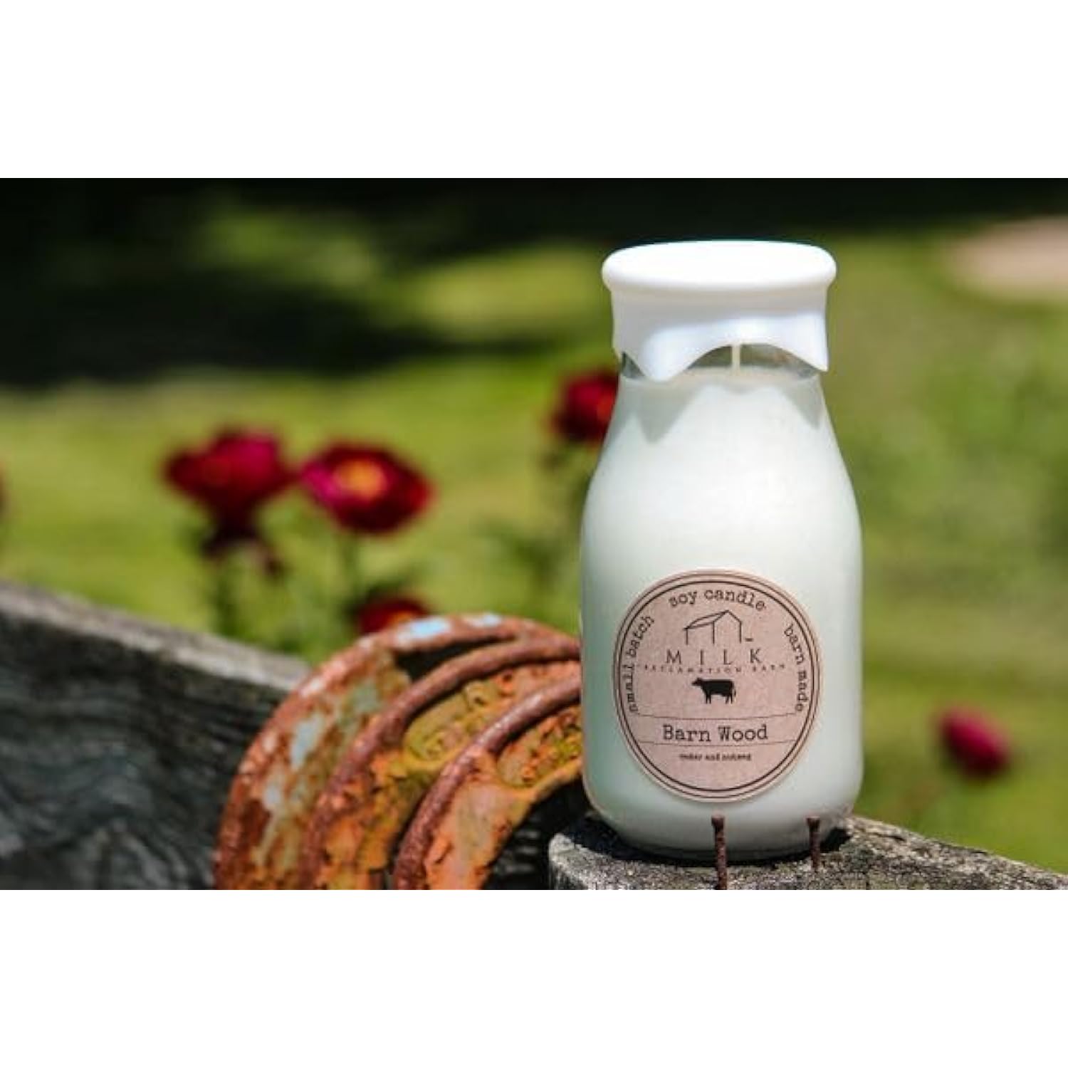 Welcome Home Milk Bottle Candle, 12.5 Ounce