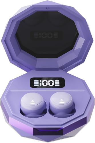 Sleep Earbuds, Mini Earbuds for Sleeping, Side Sleep Wireless Headphones, 8Hrs Single Charge, HiFi Sound, Comfortable Fit (Purple)