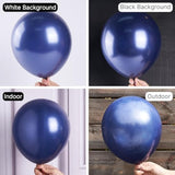 Navy Blue Balloons 140 Pcs Different Sizes Pack Of 18 12 10 5 Inch Pearl Dark Blue Balloon Arch Kit Garland For Graduation Wedding Baby Shower Birthday Party Decorations Blue-Z90