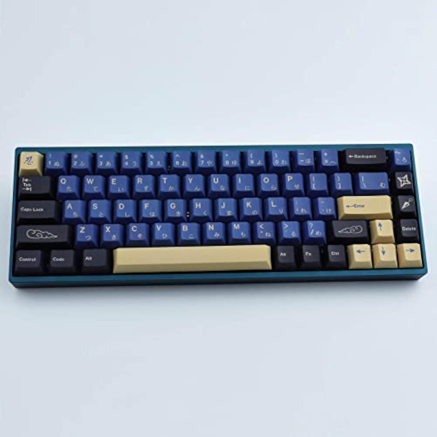 Pbt Keycaps 119 Keys Blue Samurai Keycaps Dye-Sublimation Ninja Pbt Keycap Set