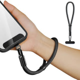 Hand Wrist Strap Lanyard,Universal Cell Phone Multifuctional Patch Lanyards For Women And Men (Black)
