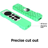 Remote Case for  Siri Remote 2021/2022 (2nd/3rd Gen), Anti-Lost Anti-Slip Durable Silicon Shockproof Rubber Cover for  4K HD TV Siri Remote