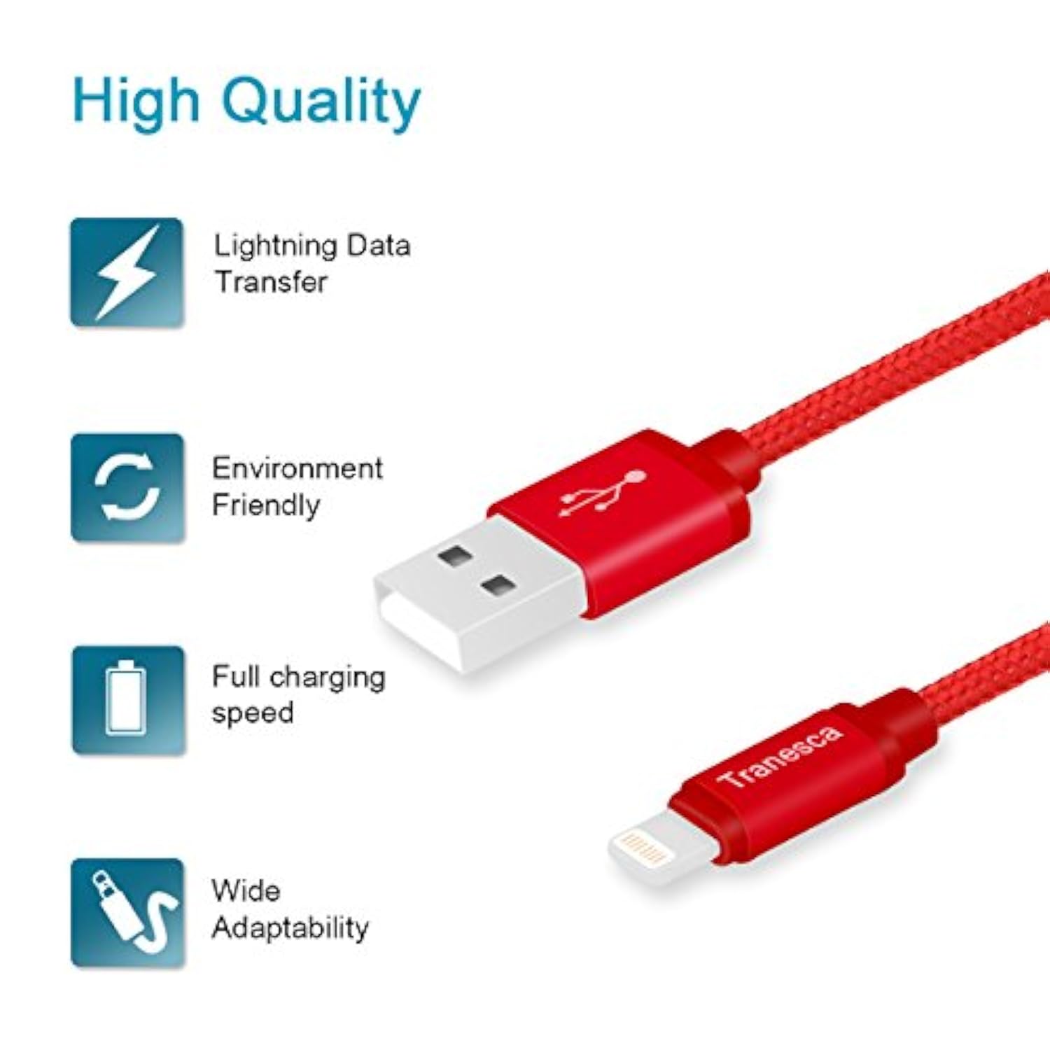 Dual Usb Wall Charger And 6Ft Charging Cable For Iphone 14 13 12 11 Pro Max, Se,Xs/Xs Max, Xr/8/7/6S/6S Plus/6 Plus/6 And Samsung, Lg, Moto - Red