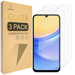 Screen Protector Compatible With Samsung Galaxy A15 5G / 4G [Tempered Glass] [3-Pack] [Japan Glass With 9H Hardness]