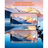 Screen Protector 3 Pack For Iphone 12 & Iphone 12 Pro (6.1"), Hd Tempered Glass With Auto-Align Tray - Anti-Scratch, Military 9H Protection