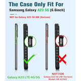 For Samsung Galaxy A23 5G Case: Heavy Duty Rugged Grade Shockproof Tpu Full Protective Shell With Kickstand Durable A23 4G Lte Phonecase Cell Phone Cover