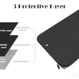 13-Inch Laptop Sleeve Case For 2025-2022 Macbook Air 13.6 Inch With M4 M3 M2 Chip And Macbook Pro 13'' M2 Chip Accessory Traveling Carrying Bag Water-Resistant Cover Simple Case (Black)