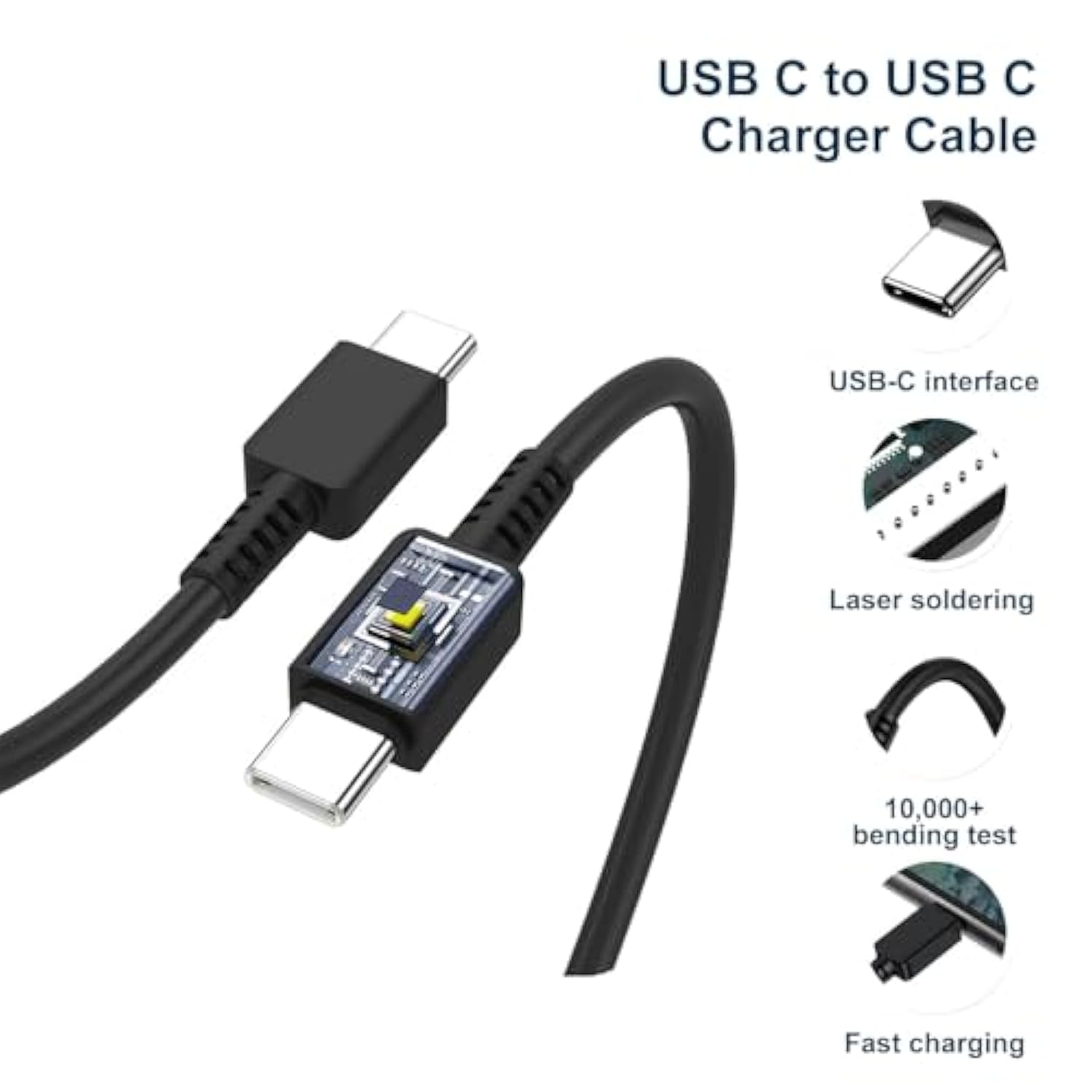 Galaxy S25 S24 Ultra 45W Super Fast Charger For Samsung Galaxy S25 Ultra/S25+ Plus/S24 Ultra/S24+ Plus/S23 Ultra/S23/S22/S21/S20, Note 20/10 5G 6.6Ft Charging Cable Cord