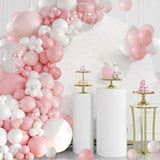 Pink & White Balloon Arch Kit: 132pcs Party Garland Decor