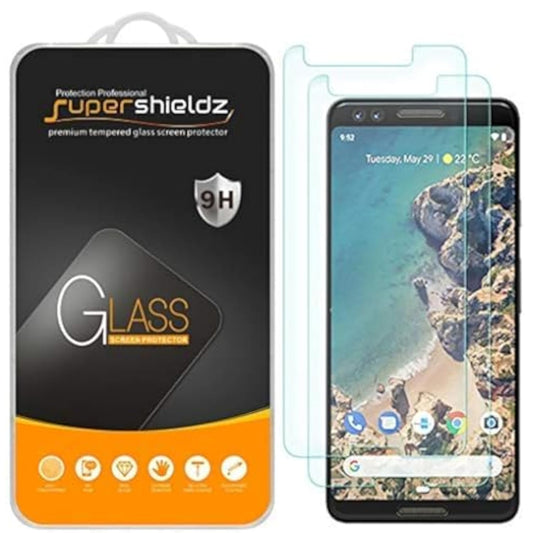 (2 Pack) Designed For Google (Pixel 3) Tempered Glass Screen Protector Anti Scratch, Bubble Free