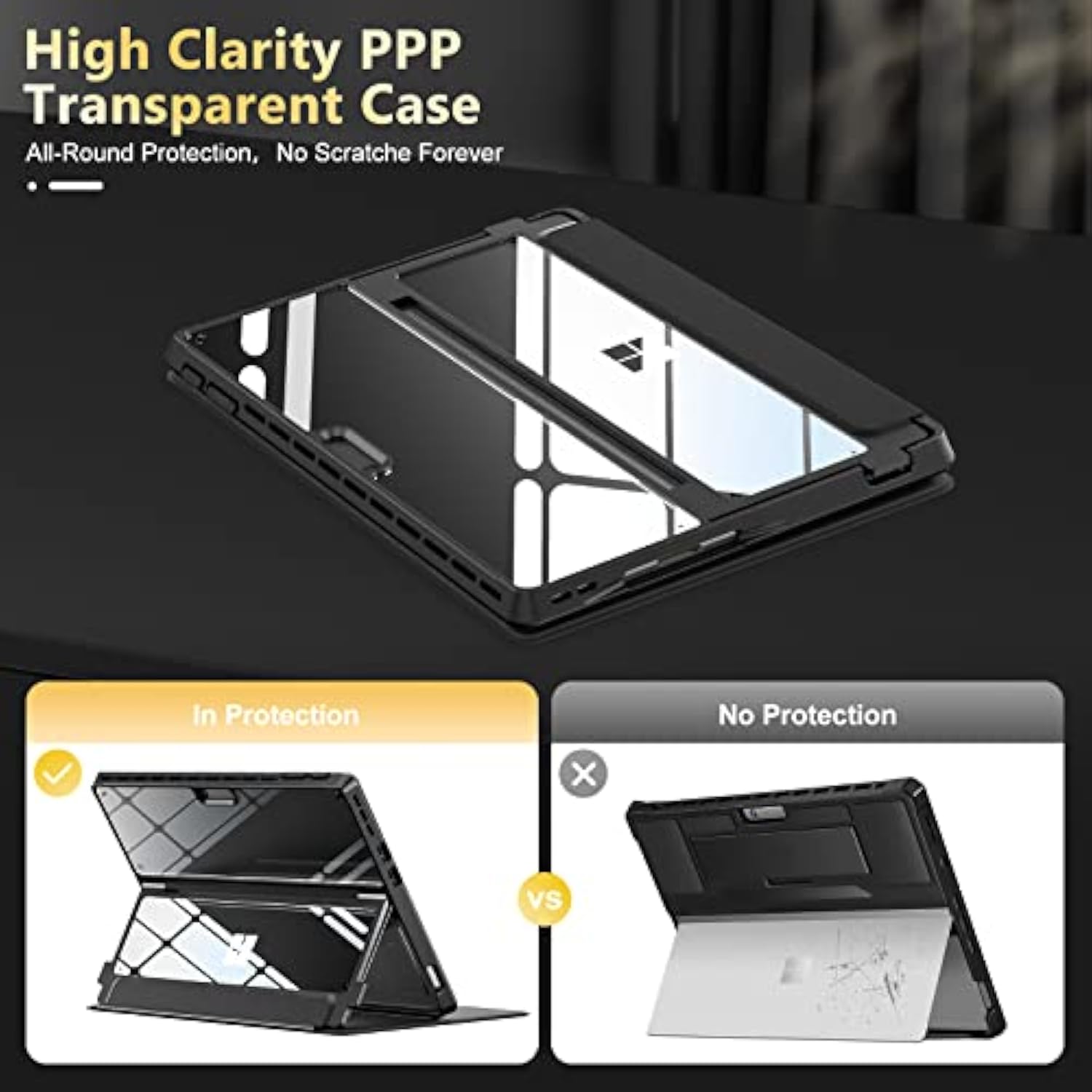 Microsoft Surface Pro 9 Case And Cover, [Military-Grade Drop Protection] [High