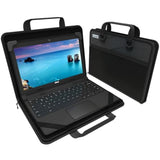 13-14 Inch Zip Lite Always-On Chromebook Protective Hard Case With Accessory Pouch & Shoulder Strap