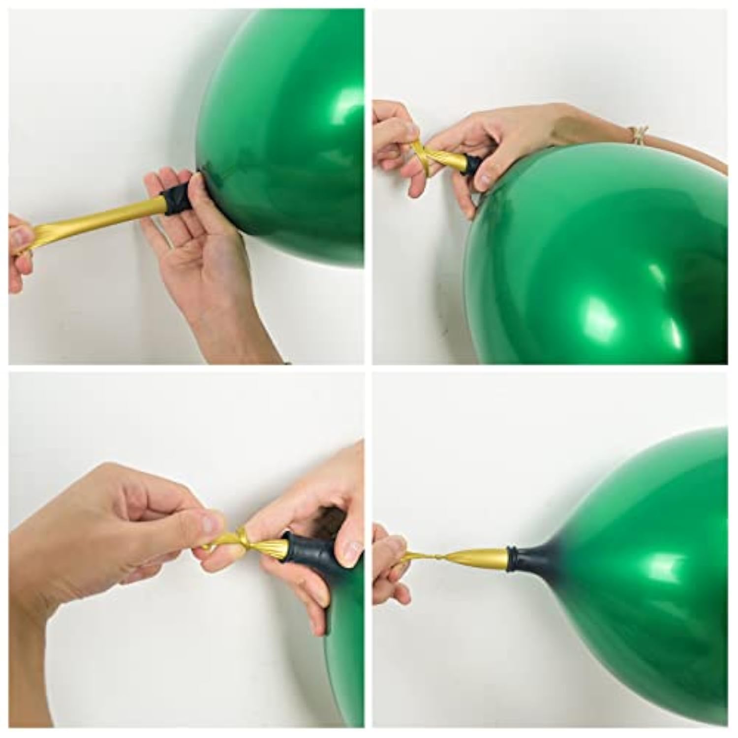 Metallic Chrome Green Balloons: Double Stuffed Latex, Party Decoration (30-Piece Set, 12")