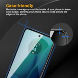 3 Pack Tempered Glass Screen Protector For Motorola Moto G 5G 2024 / Moto G Play 5G 2024, Anti-Fingerprint, 9H Hardness, Scratch Resistant, Easy To Install, Bubble Free