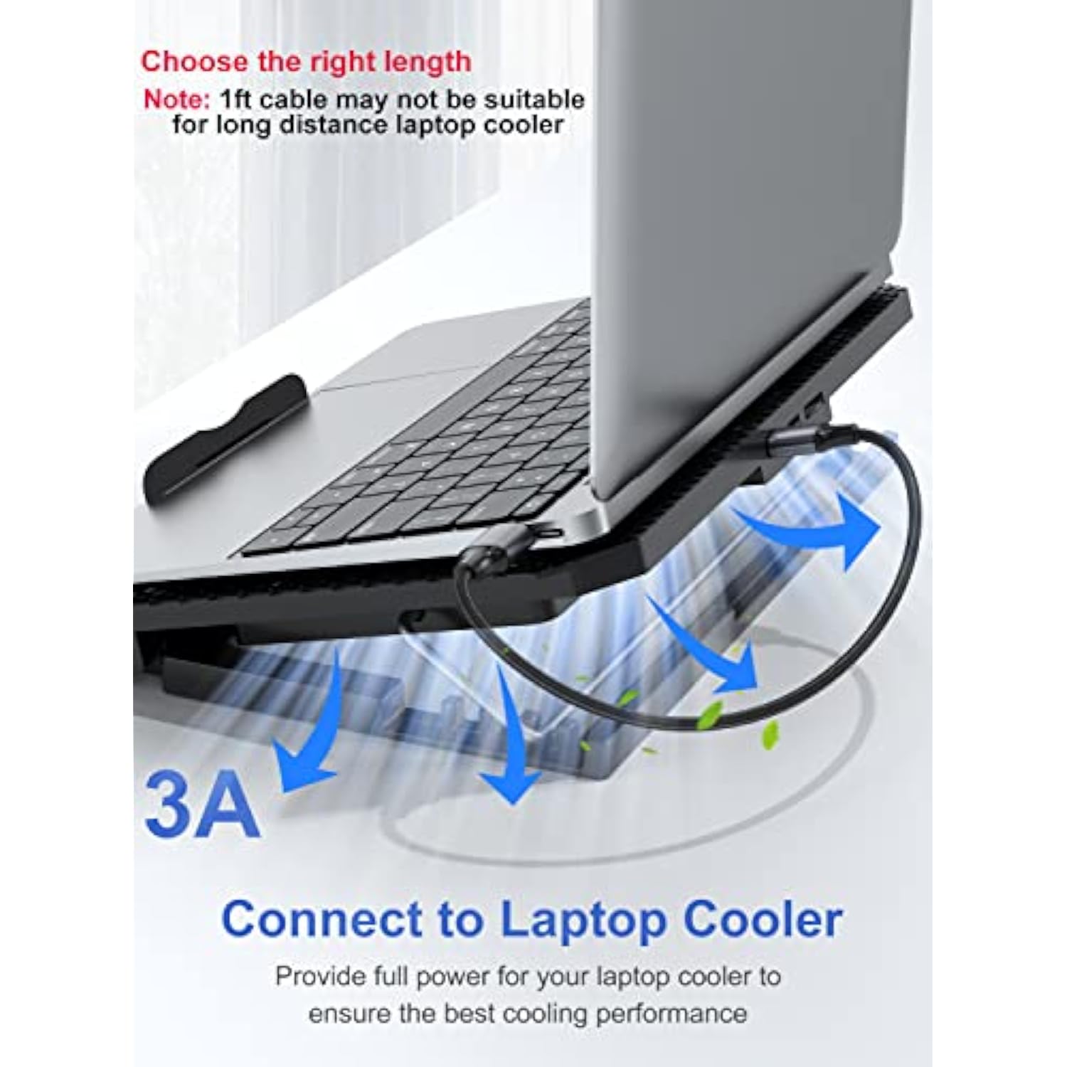 Usb 3.0 Cable 1Ft 2-Pack, Short Usb A Male To Male Cord Double Sided Cable Compatible With Hard Drive, Laptop Cooler, Dvd Player And More