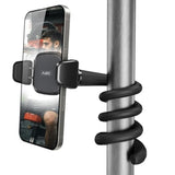 Flexible Phone Holder For Treadmill, Peloton, Stroller, Shopping Cart, Desk, Portable Gooseneck 16.5” Long Arm Phone Mount For 4.7”-6.9" Smartphones