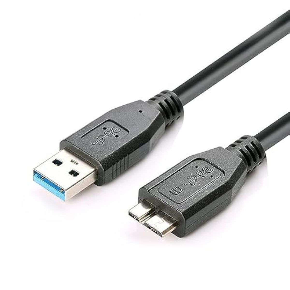 Usb 3.0 Hard Drive Cable, Usb-A To Micro B Cable Compatible With Samsung Galaxy S5, Note 3, Note Pro 12.2, Camera, Wd Toshiba Seagate Hard Drive And More Usb 3.0 5Gbps Data Transfer Cord 3.3Ft