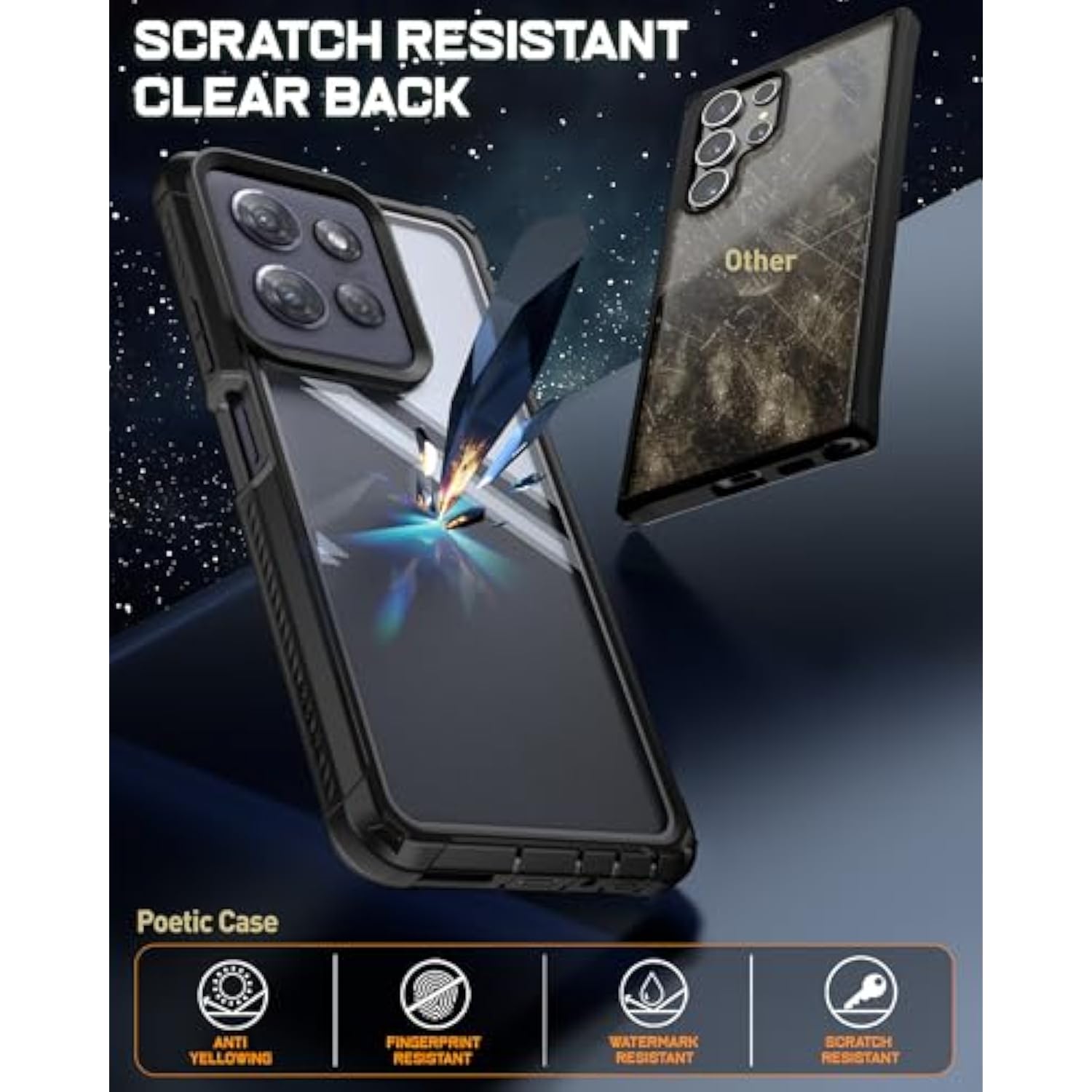 Guardian Case For Motorola Moto G Power 5G 2025 [Not Fit 2024 Version], [20Ft Mil-Grade Drop Tested],[2 Front Frames] Full-Body Shockproof Cover With Built-In Screen Protector, Black/Clear