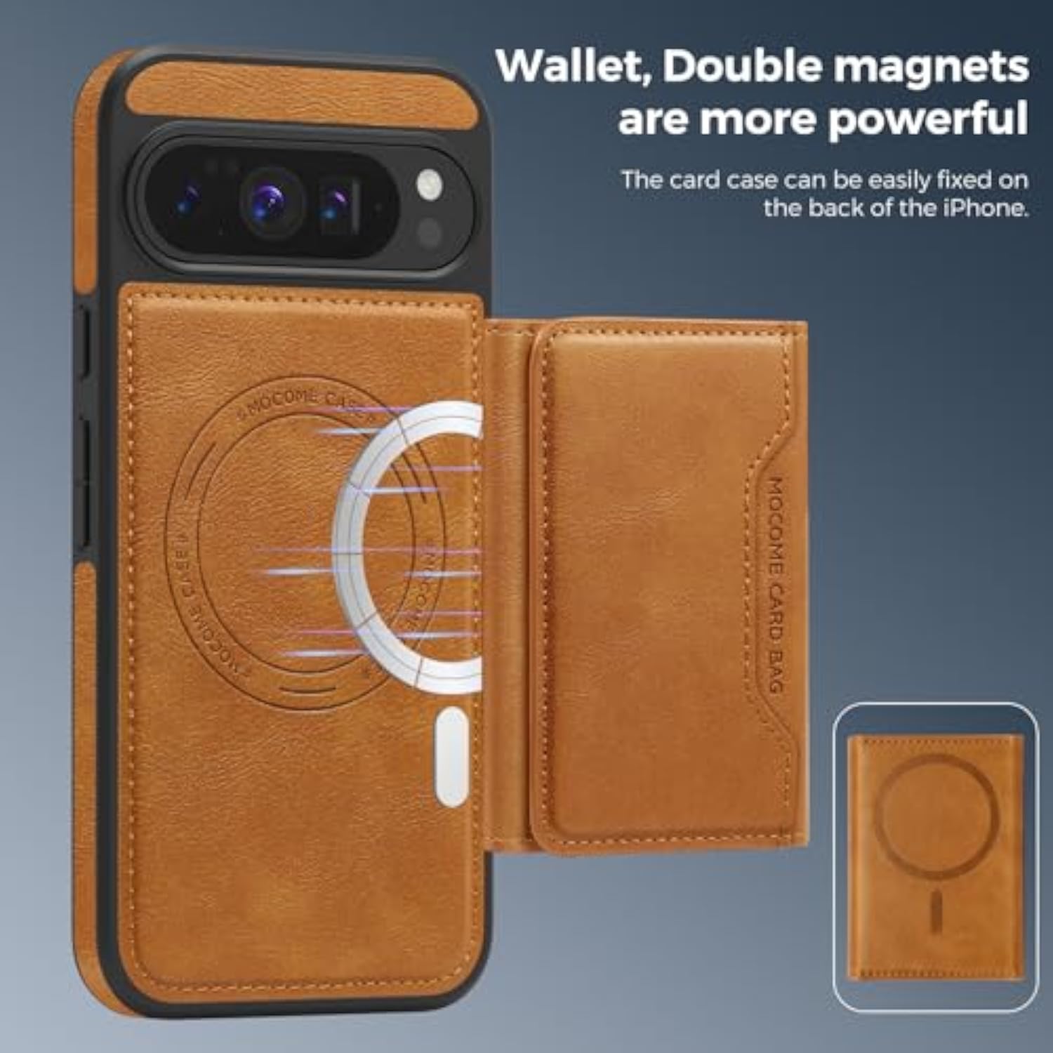 Compatible For Google Pixel 10 / Pixel 10 Pro Case 6.3" Leather Wallet With Card Holder ?Compatible With Magsafe? 2 In 1 Detachable Magnetic Kickstand Shockproof Phone Cover Yellow