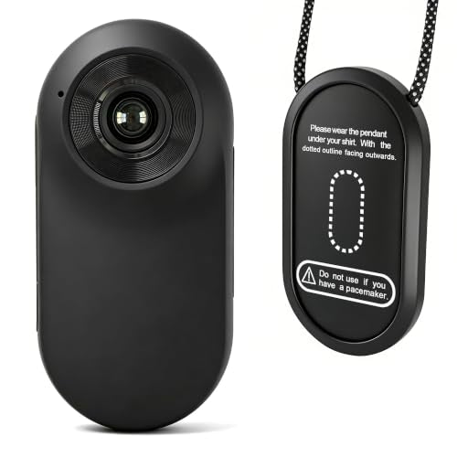 Mini Body Camera with Memory Card, POV Camera with Magnetic Pendant, Wearable Body Cameras with Audio and Video Recording, Action Camera for Sports,