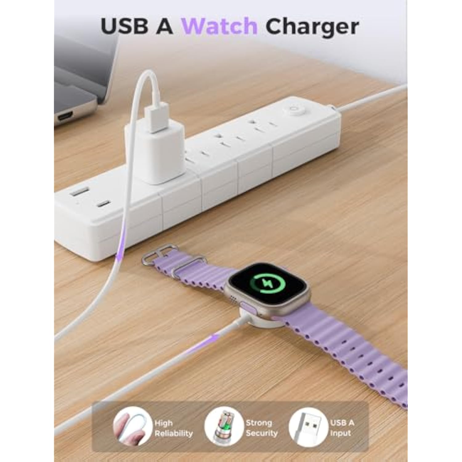 3Pack Upgraded For Apple Watch Charger Fast Charging Compatible With Iwatch Charger Magnetic Gift Travel Essentials For Iwatch Series 10/9/8/7/6/Se/Se2/5/4/3/2, Ultra-3.3Ft, White