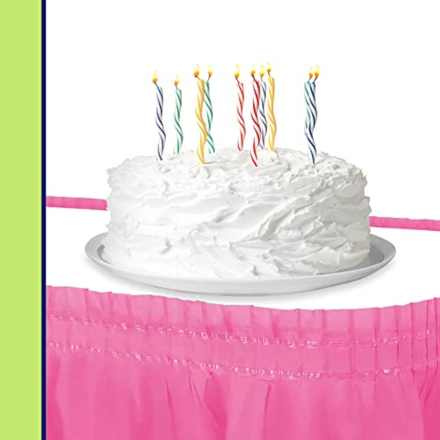 Plastic Table Skirt, 29-Inches By 14-Feet - Hot Pink - 1 Pack