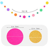 10-Pack Rainbow Dot Garland – Colorful Hanging Backdrop for Birthday, Classroom & Parties