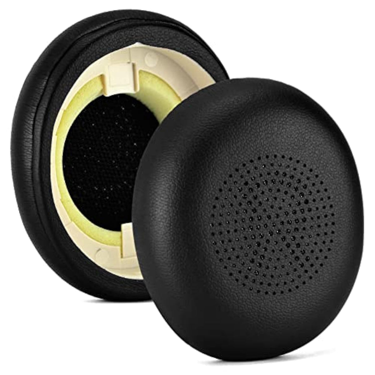 45H Ear Pads - Replacement Ear Cushion Cover Compatible With Jabra Evolve2 65 (65Ms 65Uc Usb) / Evolve2 40 (40Uc 40Ms Usb) / Elite 45H On-Ear Wireless Headset,Softer Protein Leather (Black)