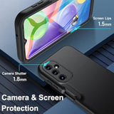 Samsung A14 5G Case, 360 Full Body Shockproof Protective Cover with Built-in Screen Protector for Samsung Galaxy A14 5G Black