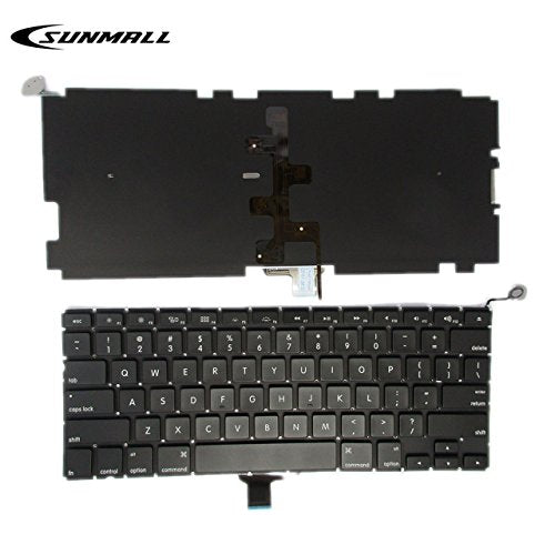 Backlight A1278 Keyboard Replacement With Backlit Compatible With Macbook Pro 13" 2009-2015 Years Us Layout Md313 Md314 Mc374 Mc375 Mb466 Mb467 Mc700 Mc724 Mb990 Series Laptop