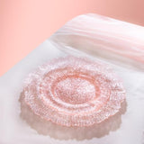 60Pcs Pink Plates For Party - Pink Plastic Plates Disposable&Reusable - Clear Pink Heavy Duty Plastic Plates For Party Including 30 Plastic Dinner Plates 10" & 30 Plastic Dessert Plates 7"