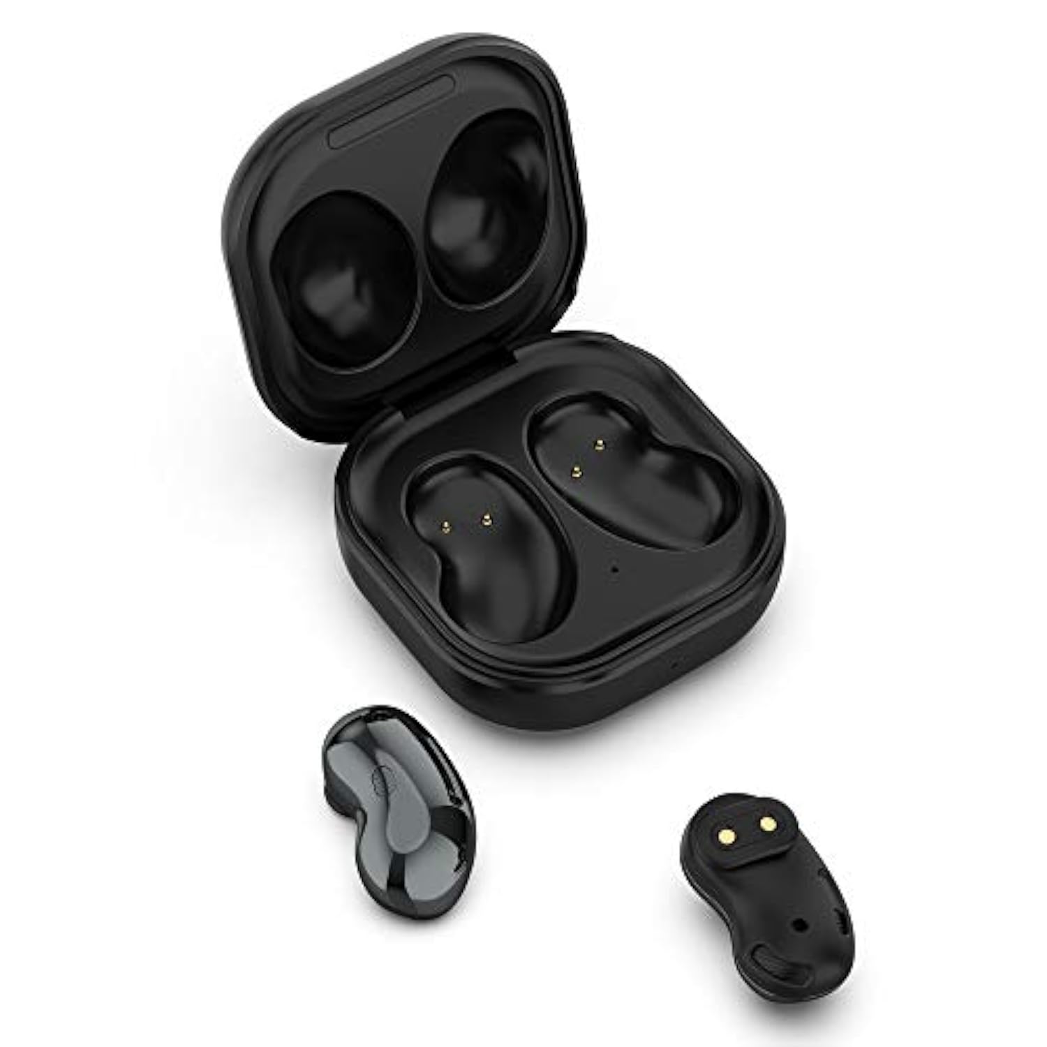Wired Charging Case For Galaxy Buds Live Sm-R180, Replacement Charger Case Cover With 3.3Ft Usb-C Cable For Samsung Galaxy Buds Live Earbuds (Black)