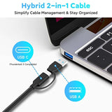 Powered Usb 3.0 /Usb C Hub, Aluminium 7-Port Usb Hub Splitter With Ac Adapter